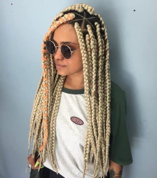 24 Hottest Blonde Box Braids for 2025