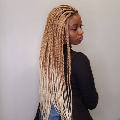24 Hottest Blonde Box Braids for 2025