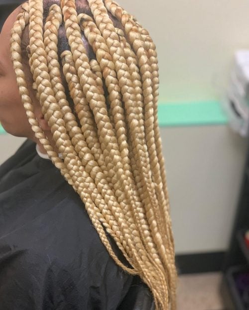 24 Hottest Blonde Box Braids for 2025