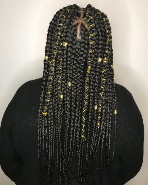 24 Exceptional Triangle Box Braids To Try Now
