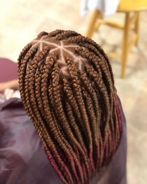 24 Exceptional Triangle Box Braids To Try Now