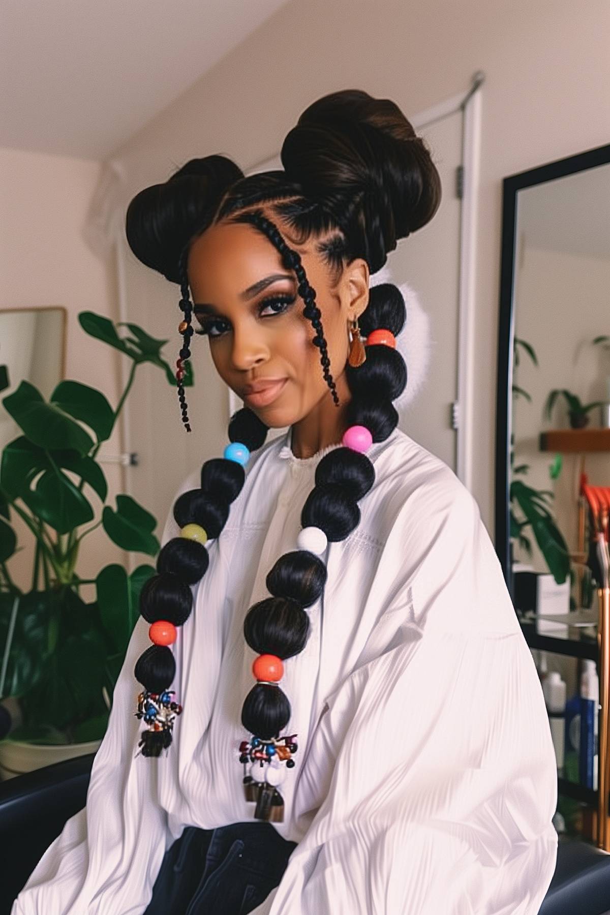 25 Fun Ways to Get “Bubble” Braids in 2025