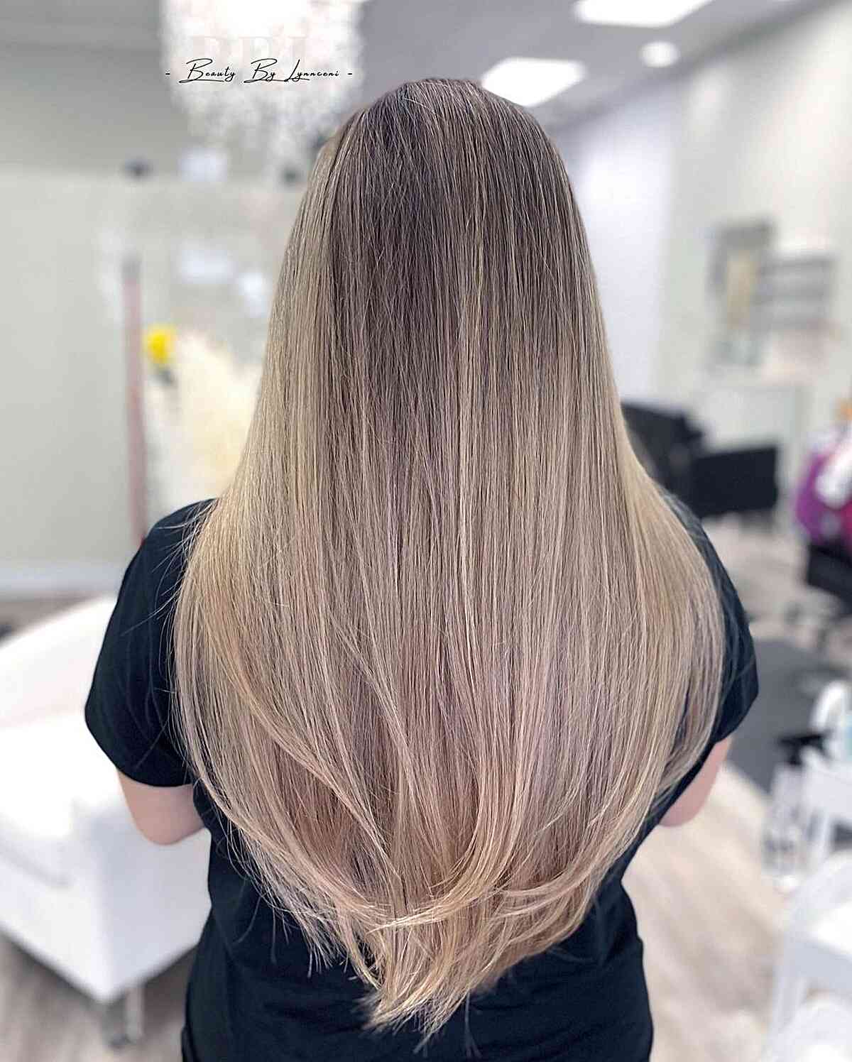 40 V-Cut on Long Hair Ideas for That Trendy V Shape Look