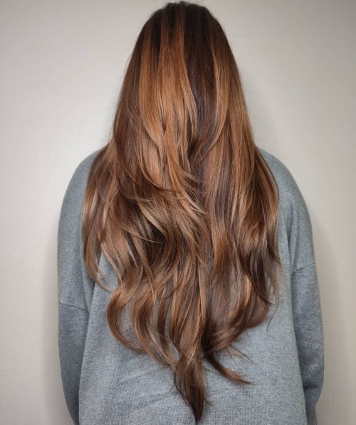 40 V-Cut on Long Hair Ideas for That Trendy V Shape Look