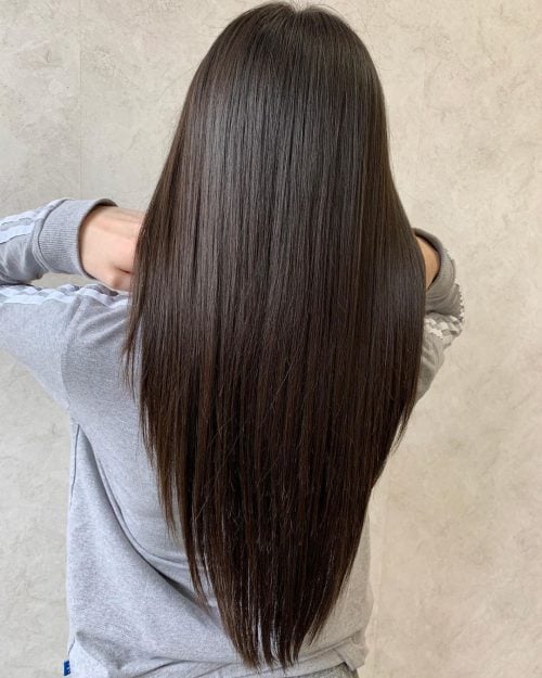 40 V-Cut on Long Hair Ideas for That Trendy V Shape Look
