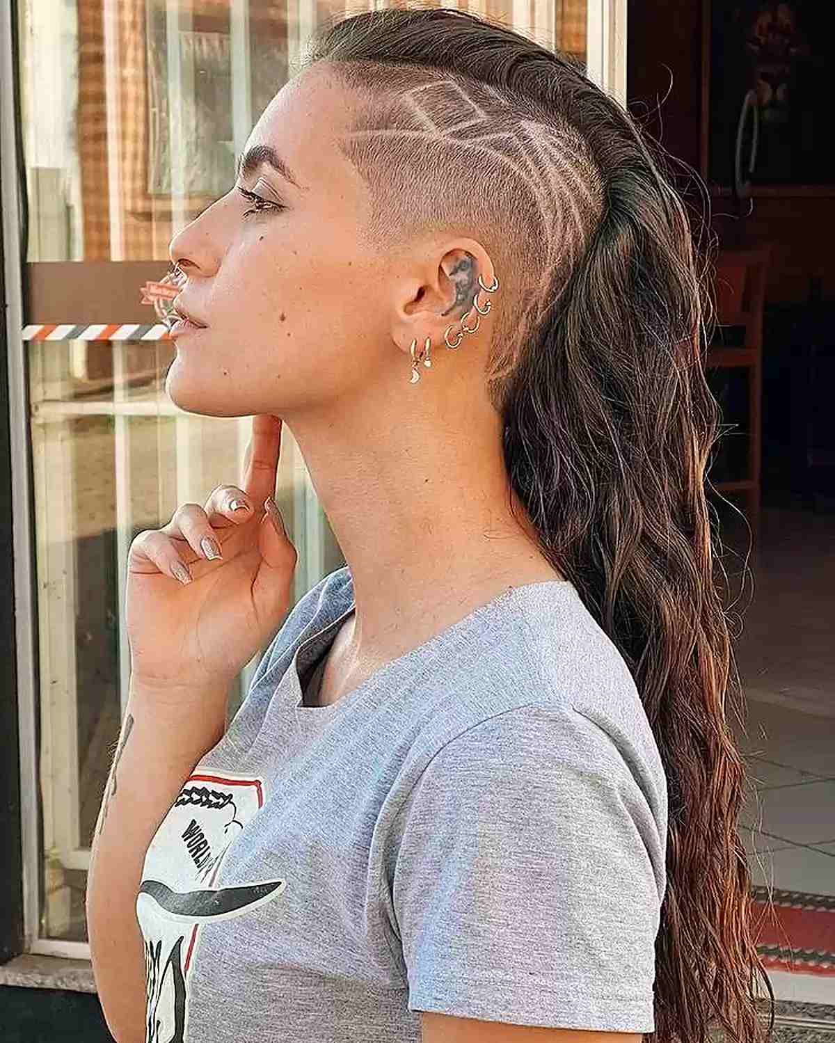 15 Edgy Long Hair with Shaved Sides & Back Undercuts for Women