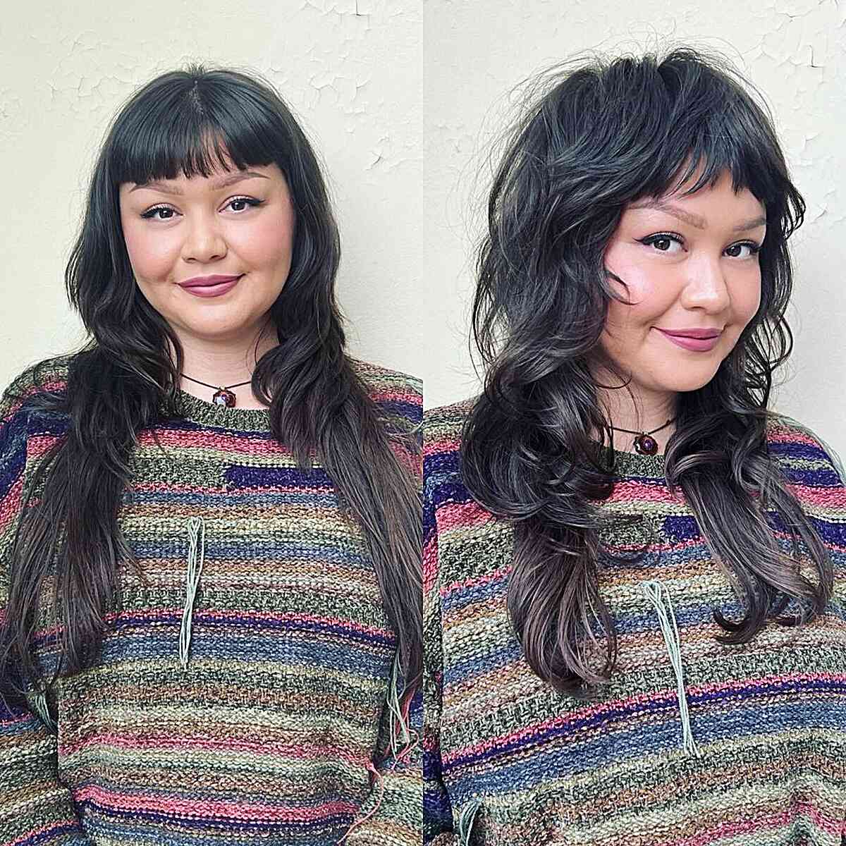 The Long Wolf Cut: 15 Coolest Ways to Get It With Long Hair