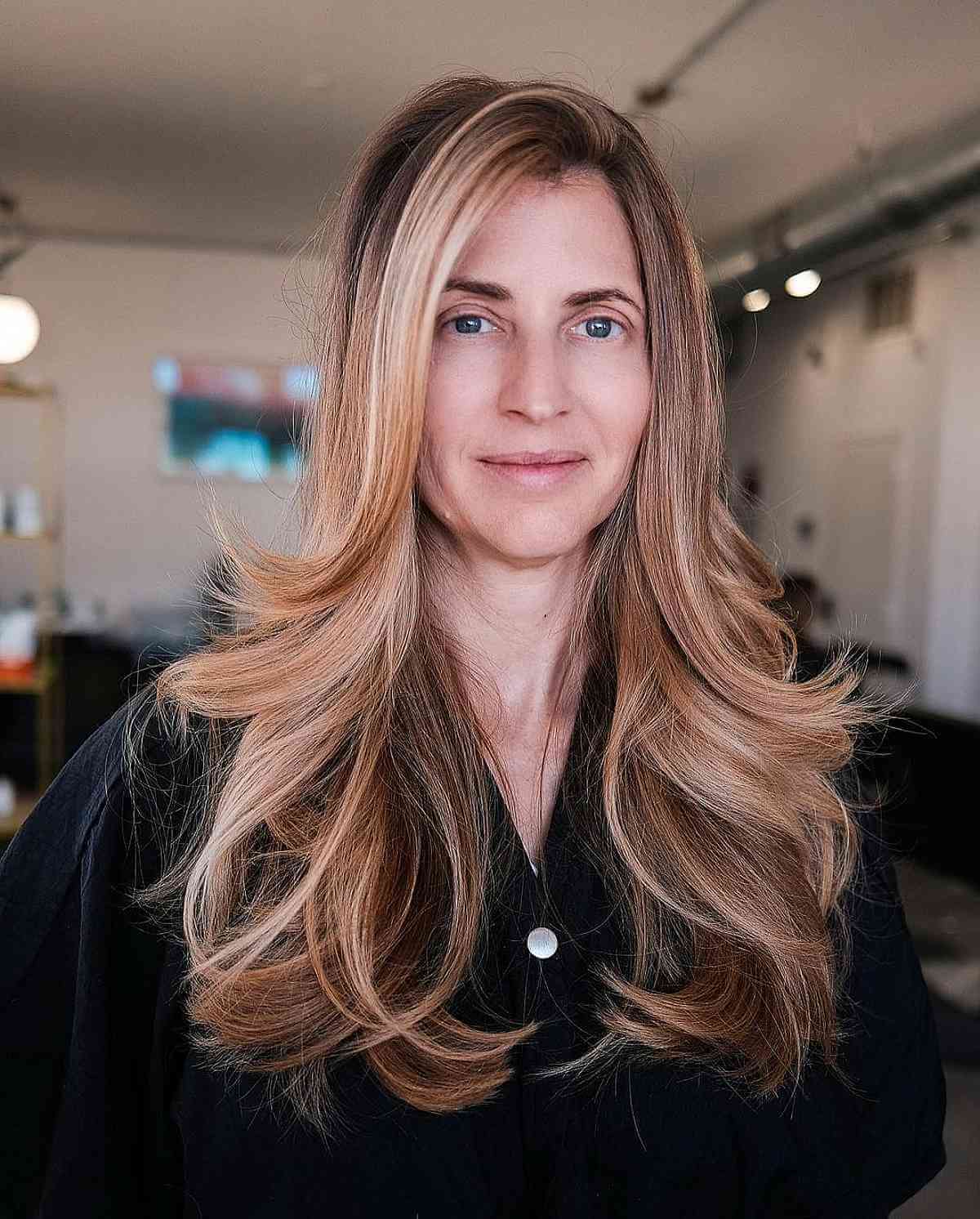 29 Most Flattering Long Hairstyles for Women Over 40