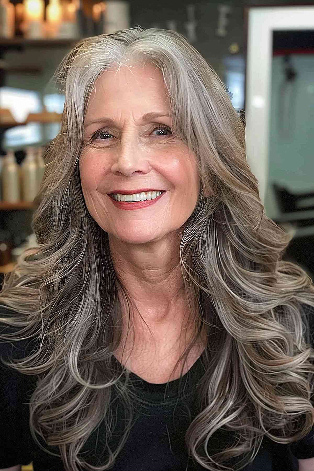 33 Most Flattering Long Hairstyles for Women Over 60