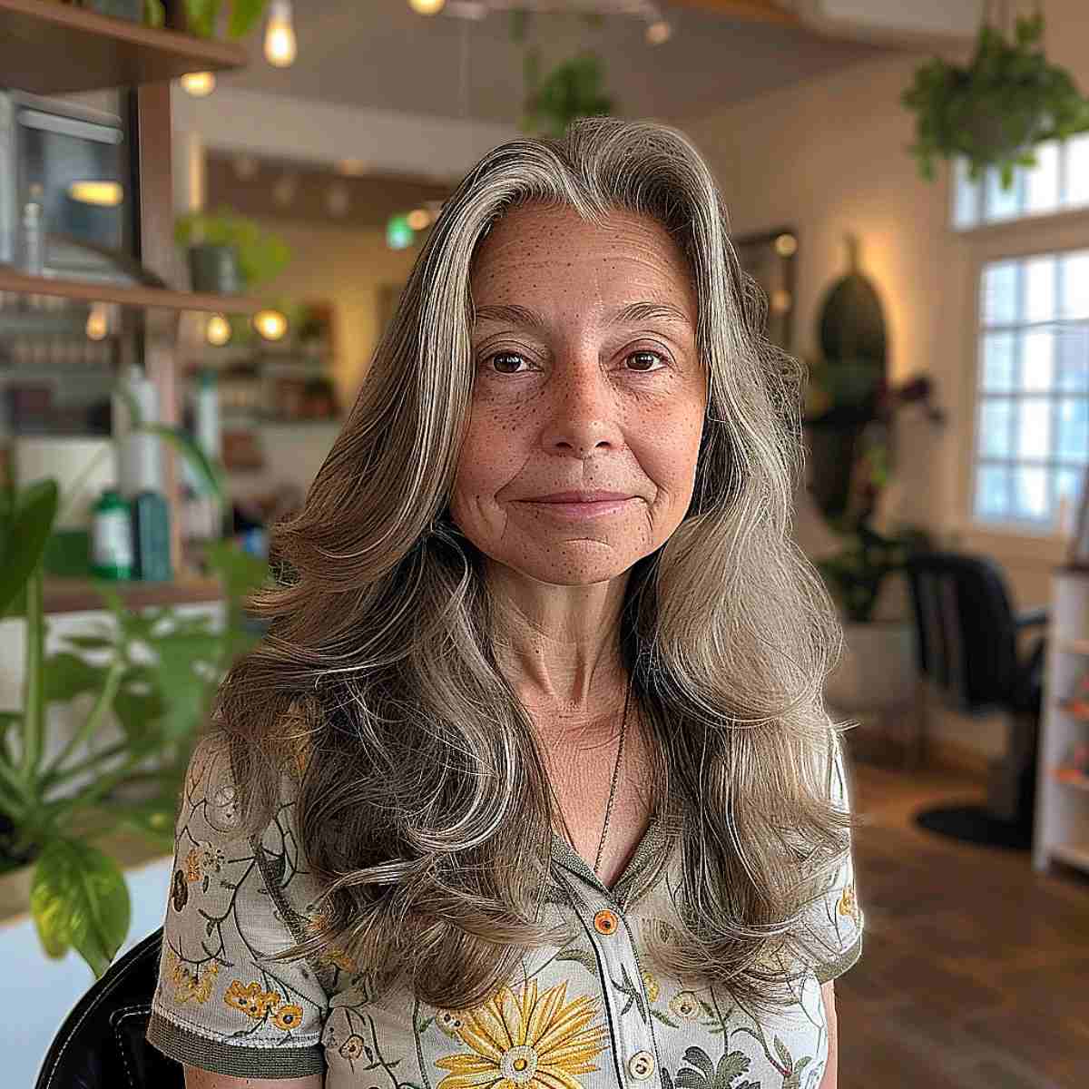 33 Most Flattering Long Hairstyles for Women Over 60