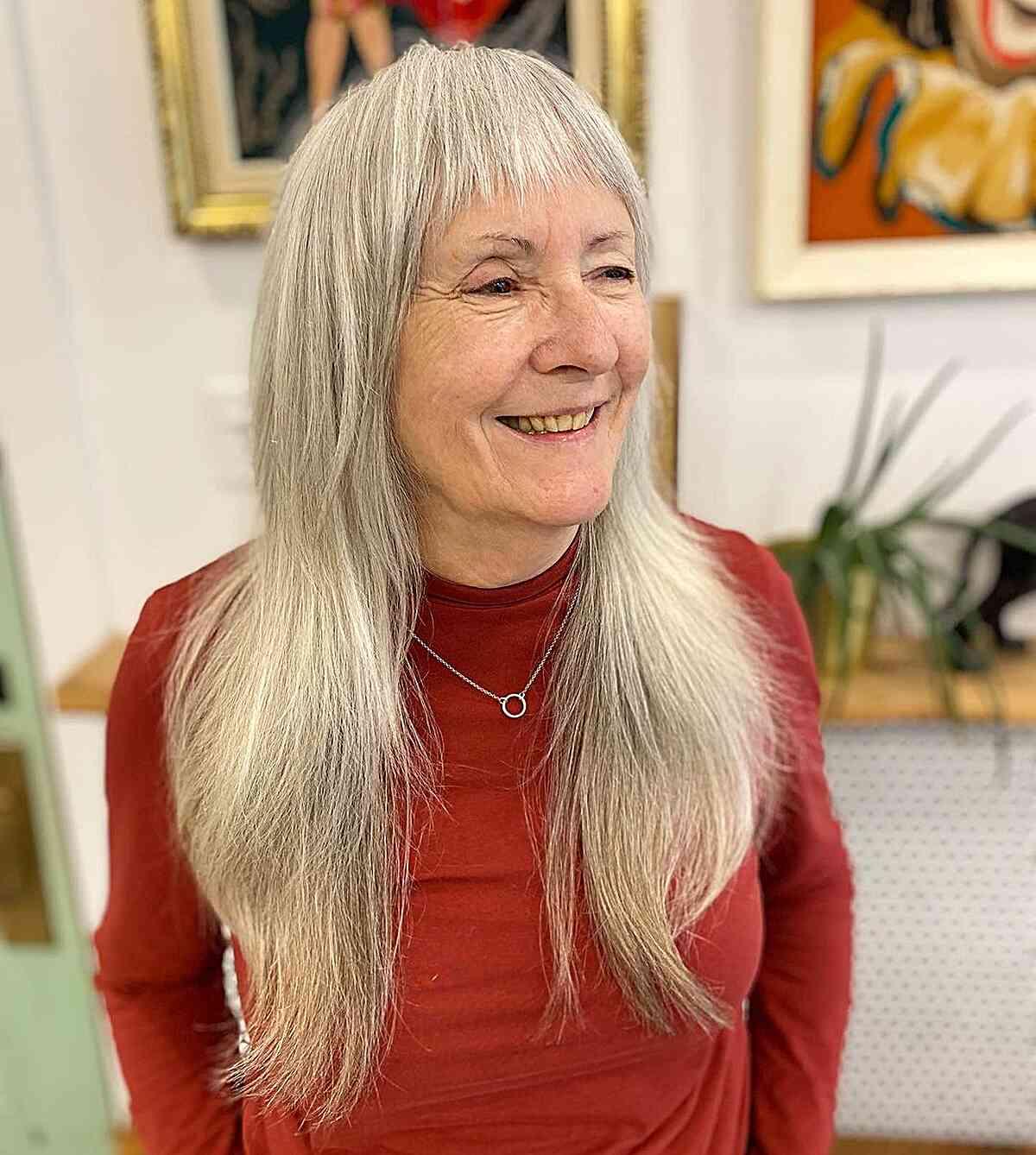 33 Most Flattering Long Hairstyles for Women Over 60