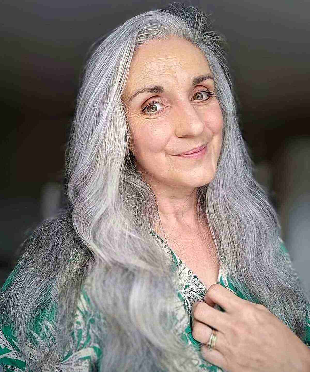 33 Most Flattering Long Hairstyles for Women Over 60