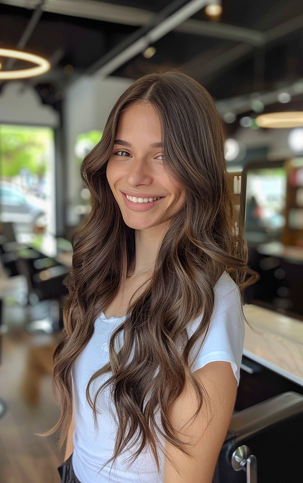 Long Hair Without Bangs: 16 Best Ideas for 2025
