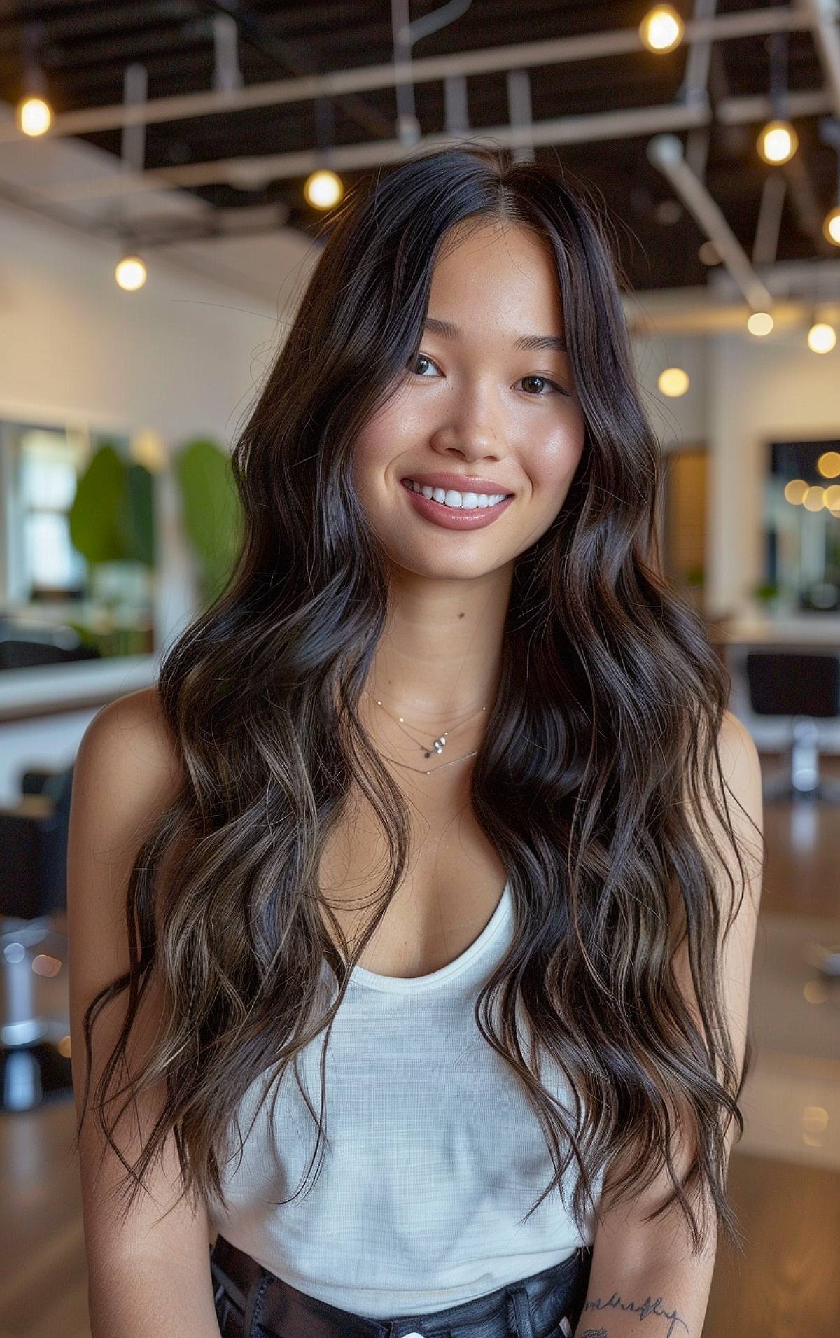 Long Hair Without Bangs: 16 Best Ideas for 2025