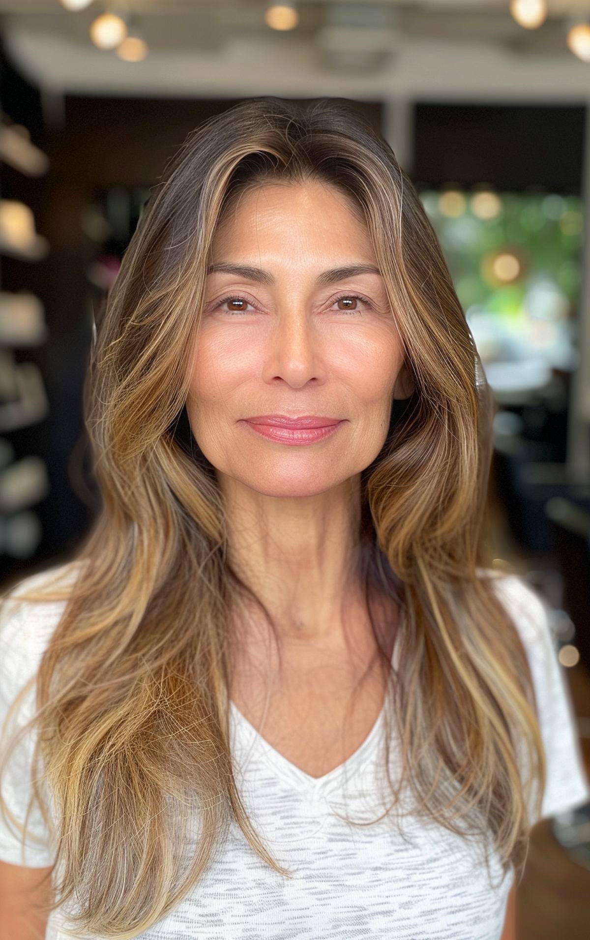 Long Hair Without Bangs: 16 Best Ideas for 2025