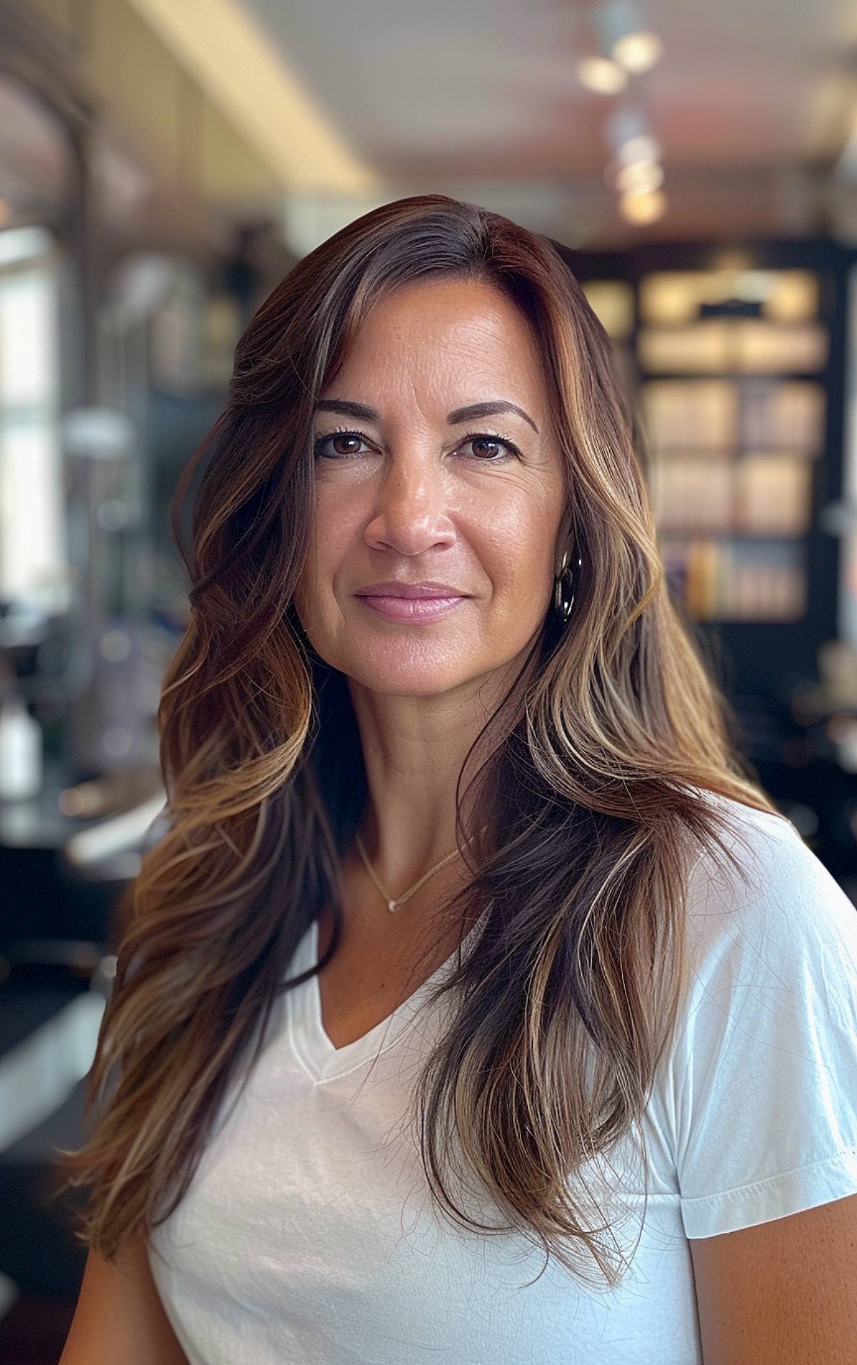 Long Hair Without Bangs: 16 Best Ideas for 2025