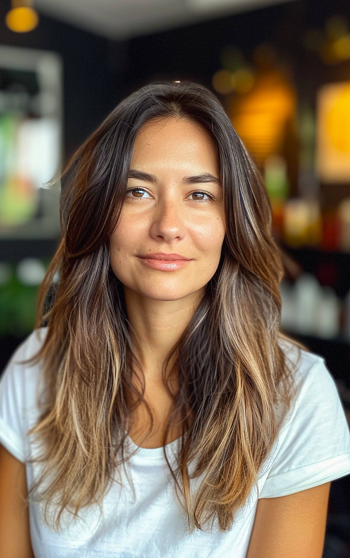Long Hair Without Bangs: 16 Best Ideas for 2025