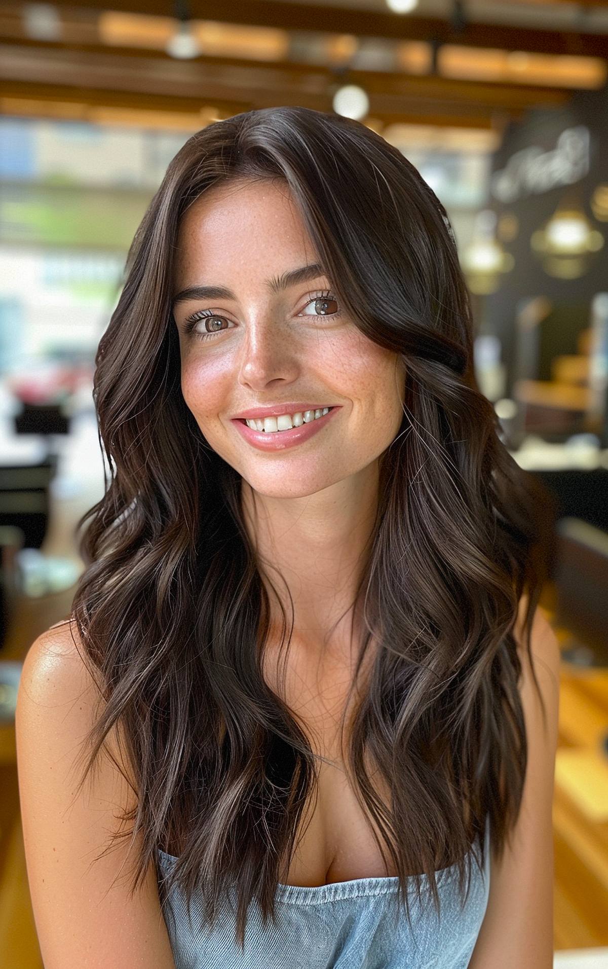 Long Hair Without Bangs: 16 Best Ideas for 2025
