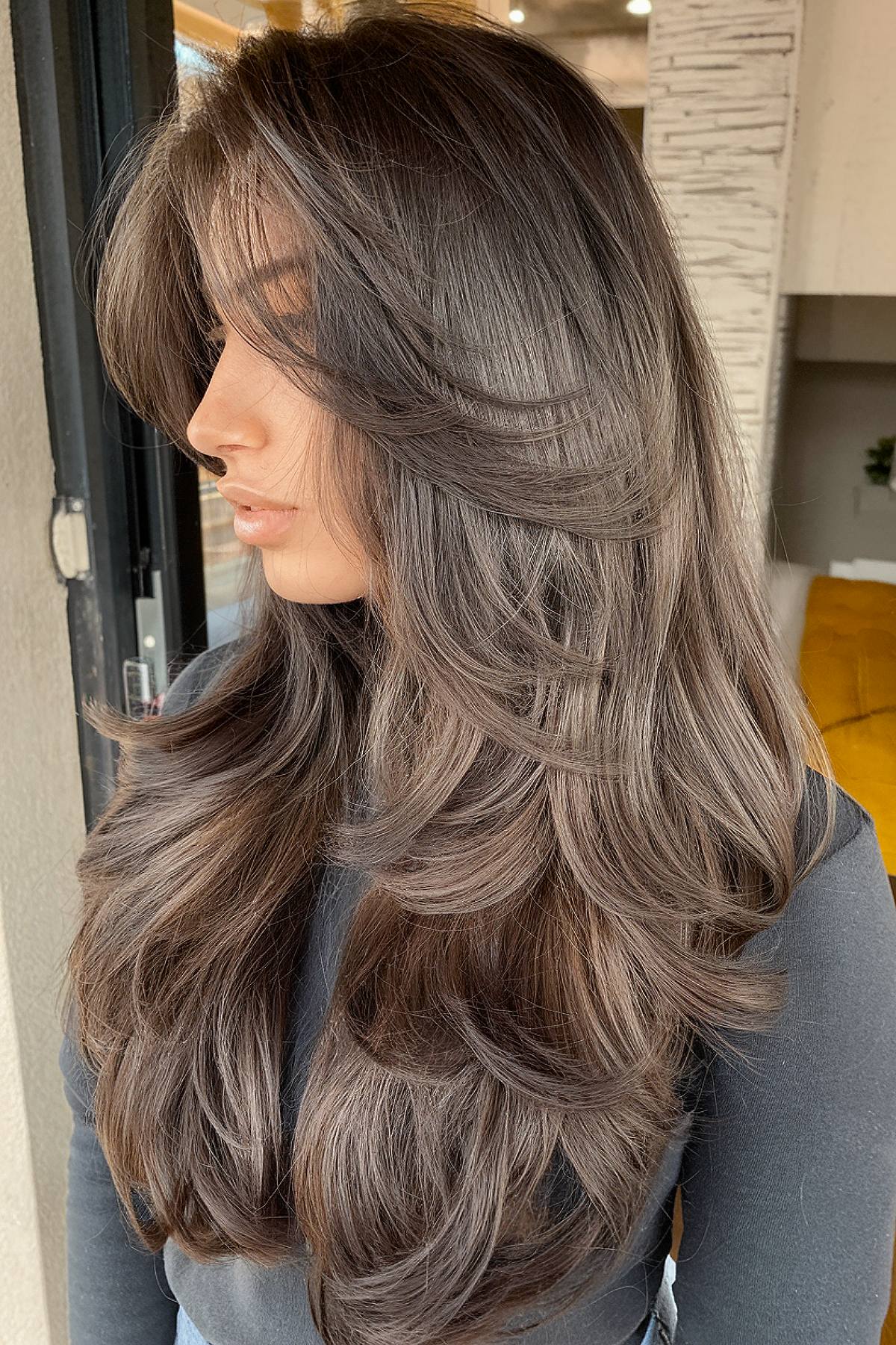 15+ Ideas for Long Straight Hair with Curtain Bangs