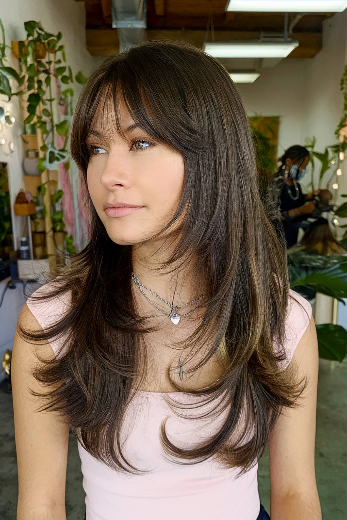 15+ Ideas for Long Straight Hair with Curtain Bangs