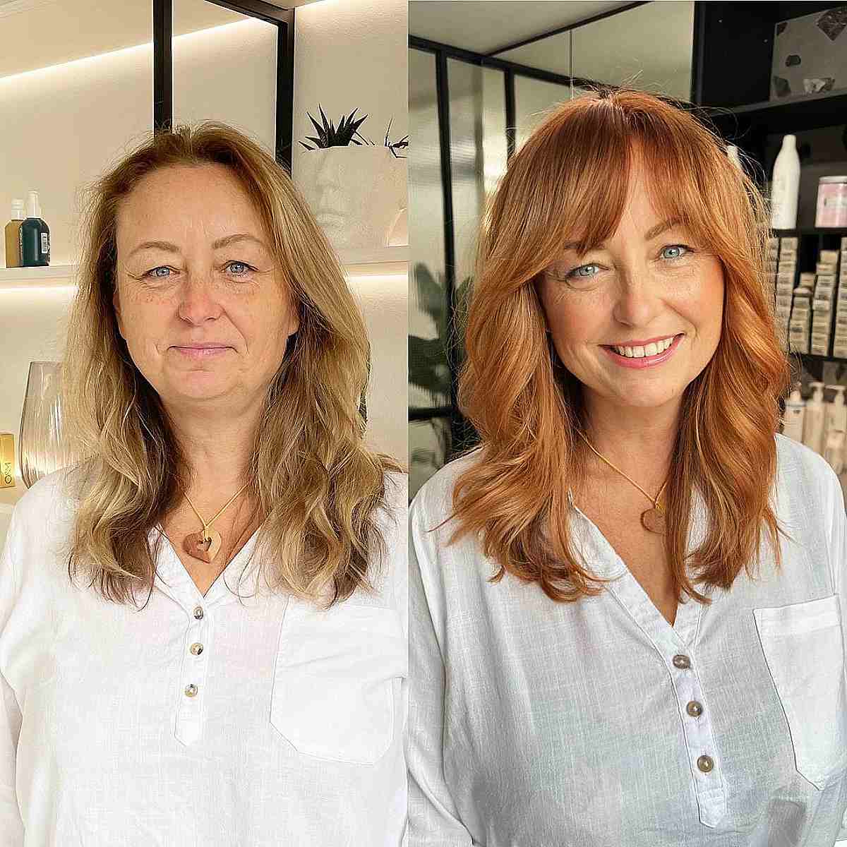54 Youthful Medium-Length Hairstyles for Women Over 50