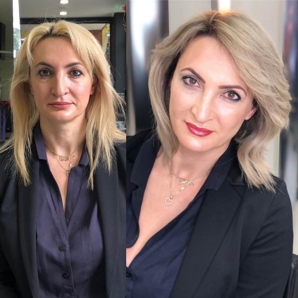 54 Youthful Medium-Length Hairstyles for Women Over 50