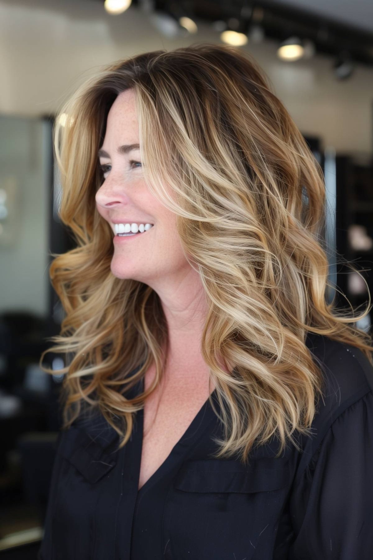 54 Youthful Medium-Length Hairstyles for Women Over 50