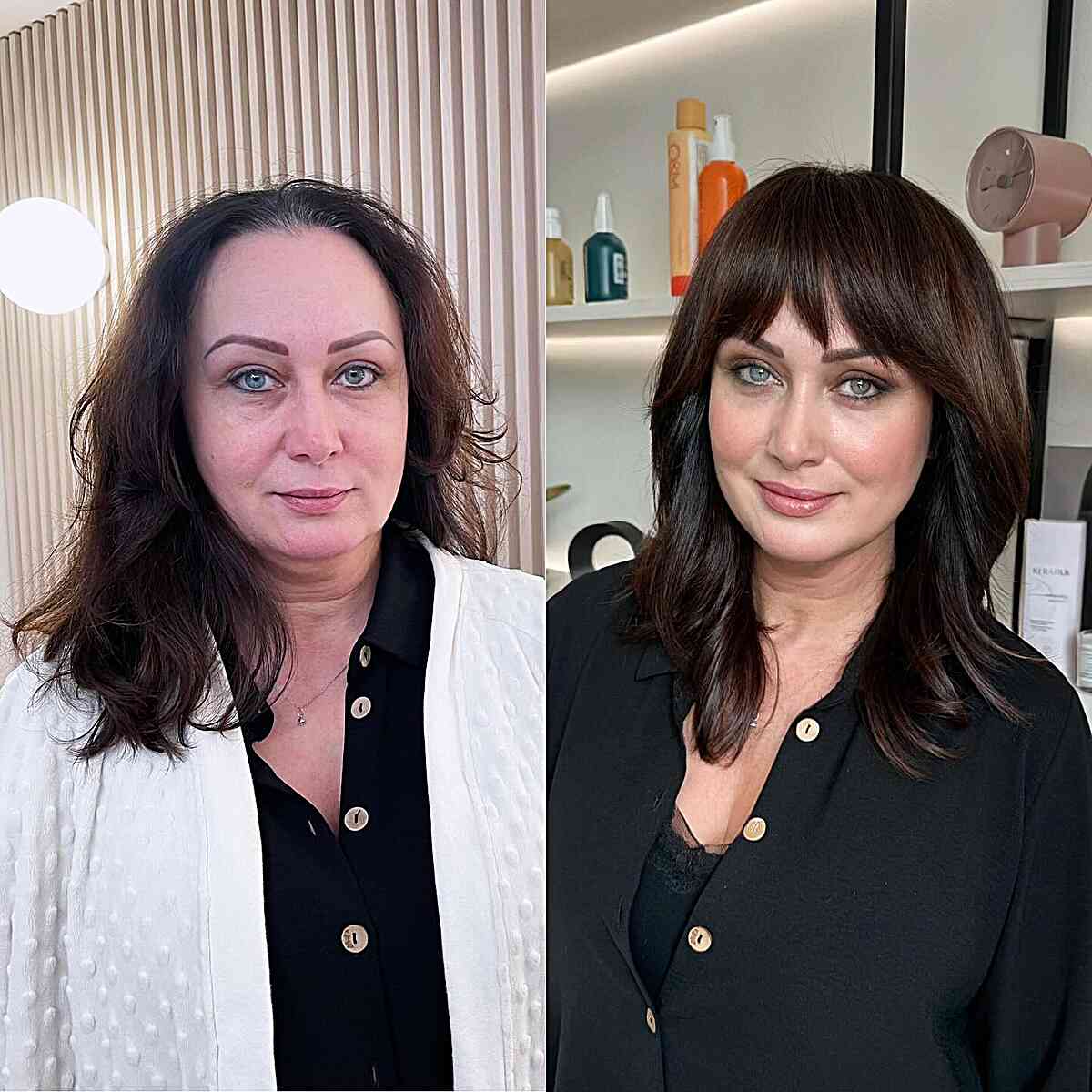 62 Best Medium-Length Haircuts for Women Over 40