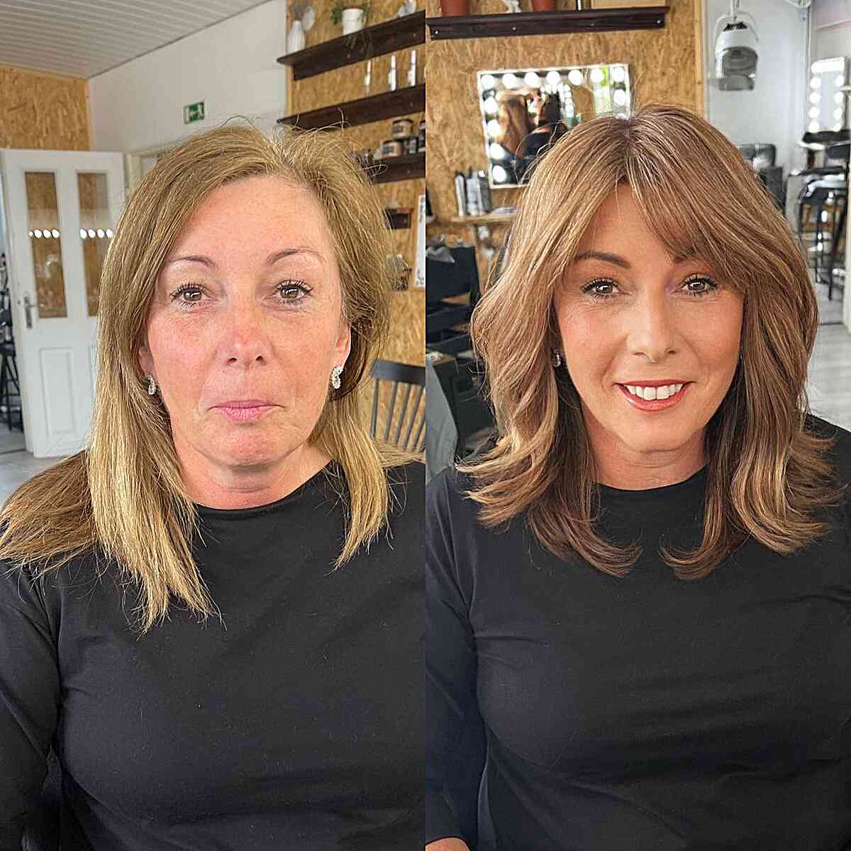 62 Best Medium-Length Haircuts for Women Over 40