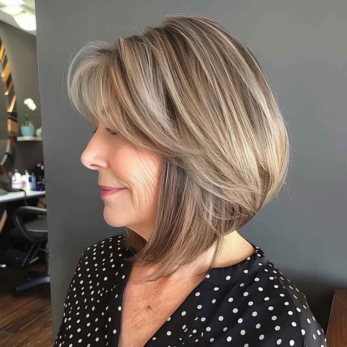 25 Stylish & Easy Medium-Length Hairstyles for Ladies in Their 60s