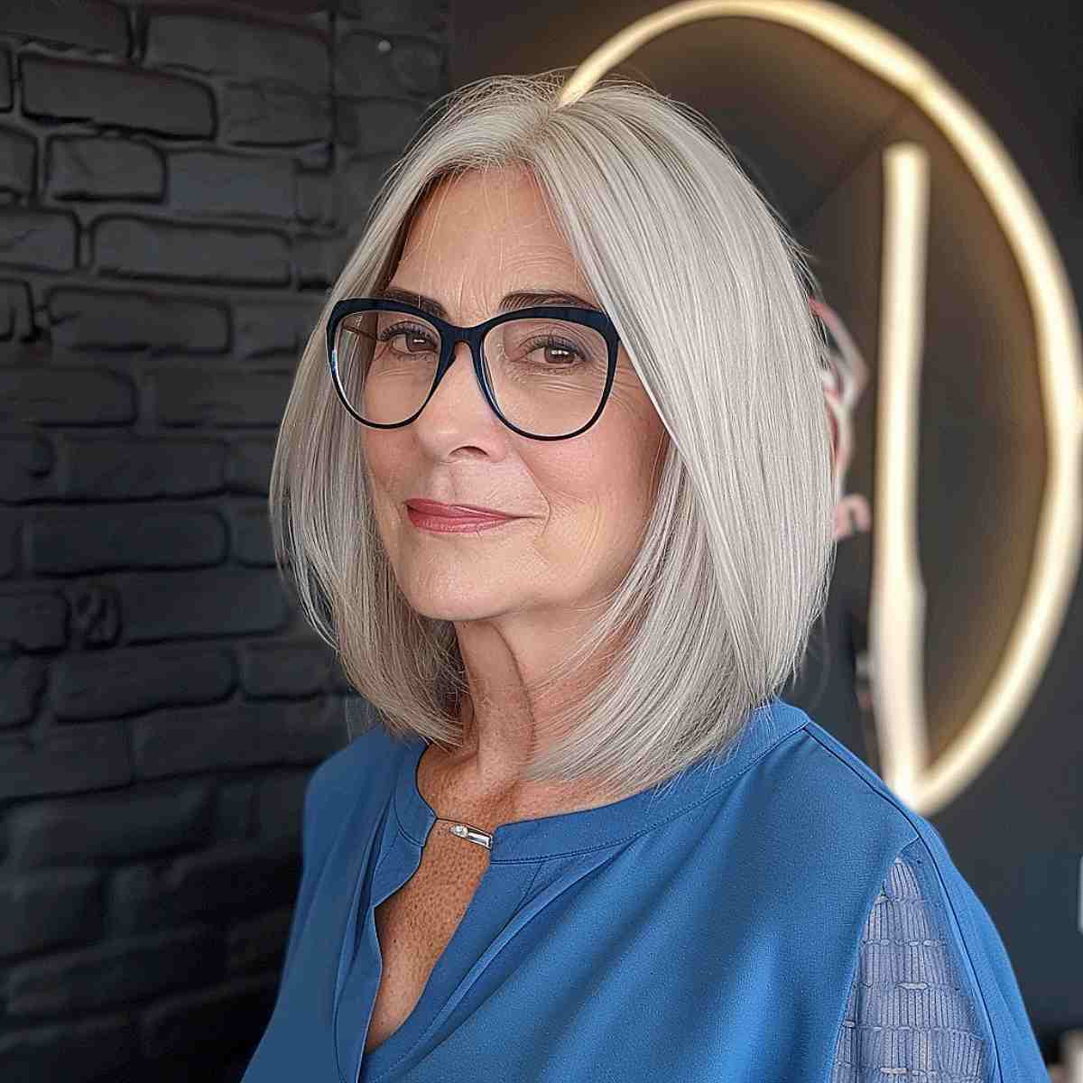 25 Stylish & Easy Medium-Length Hairstyles for Ladies in Their 60s