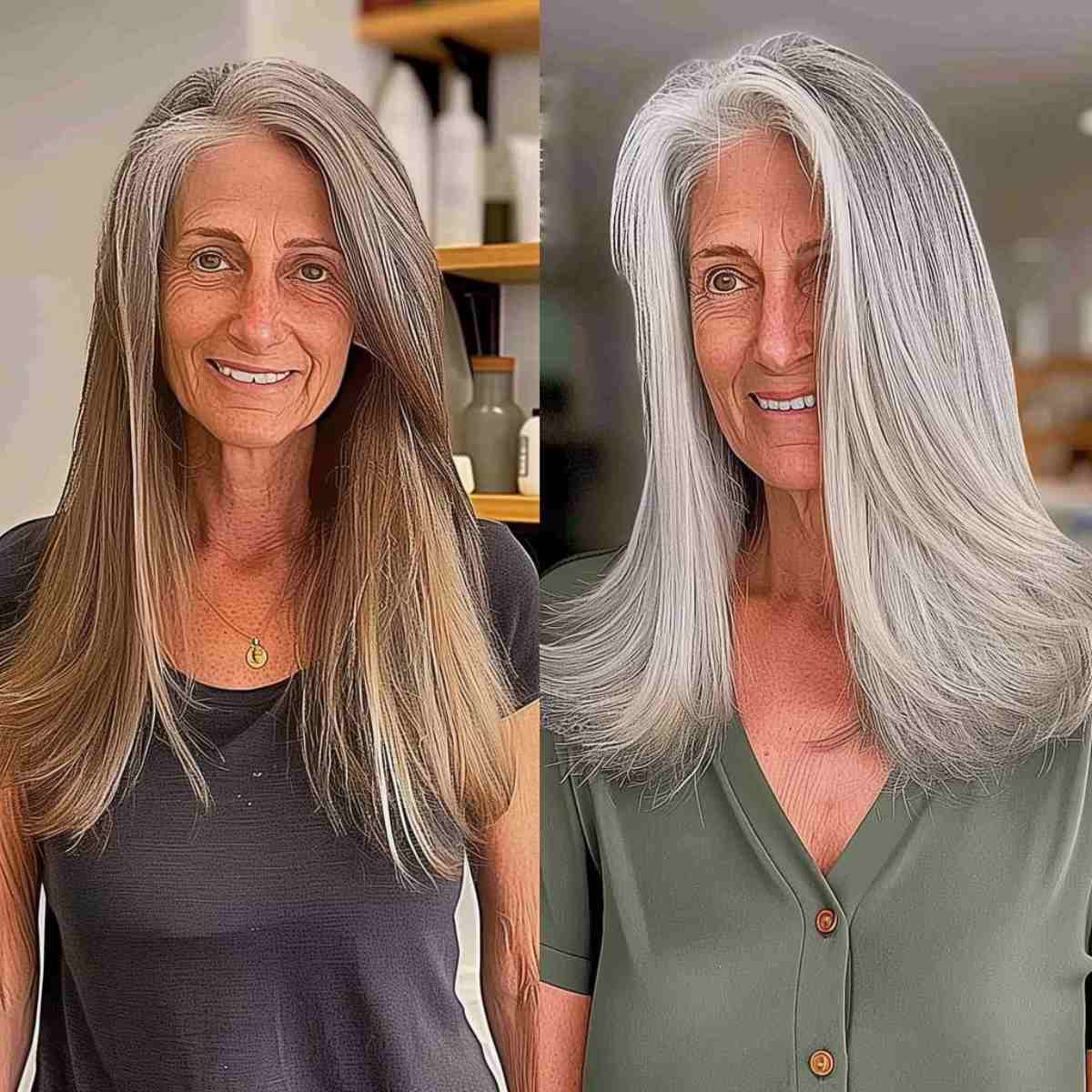 25 Stylish & Easy Medium-Length Hairstyles for Ladies in Their 60s