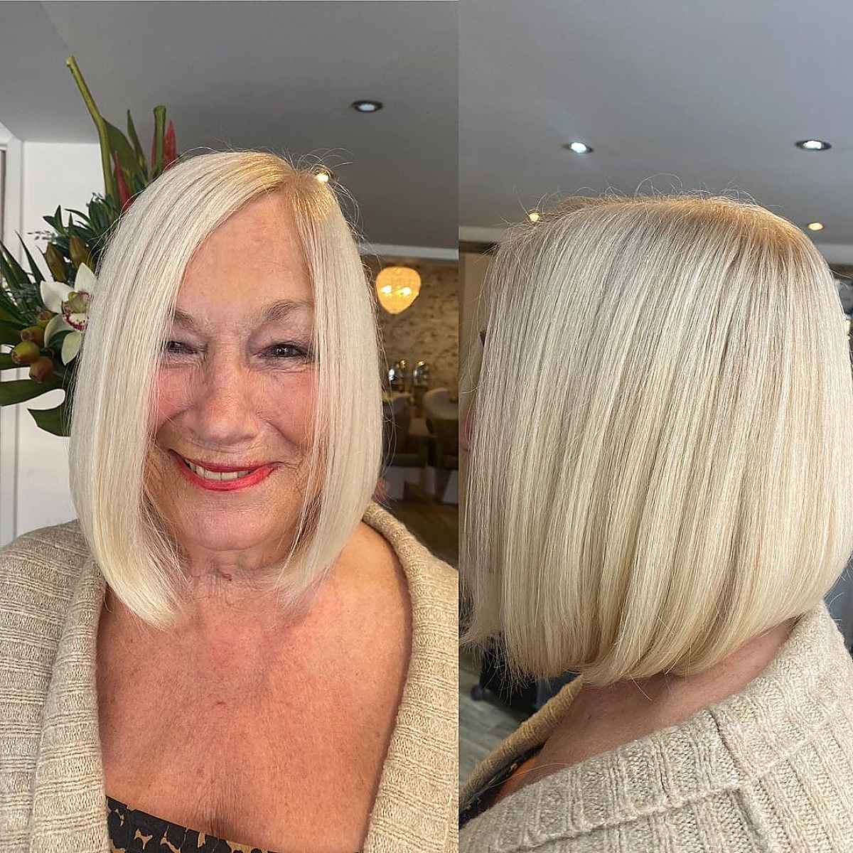 25 Stylish & Easy Medium-Length Hairstyles for Ladies in Their 60s