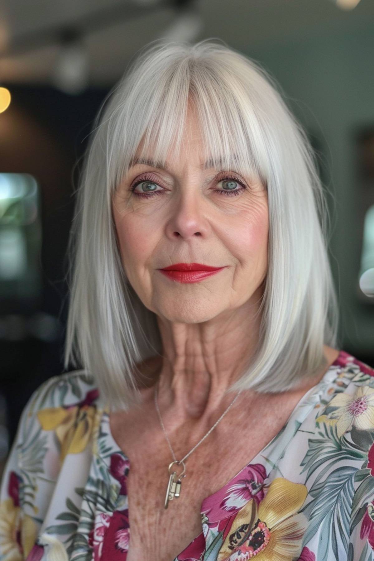 25 Stylish & Easy Medium-Length Hairstyles for Ladies in Their 60s