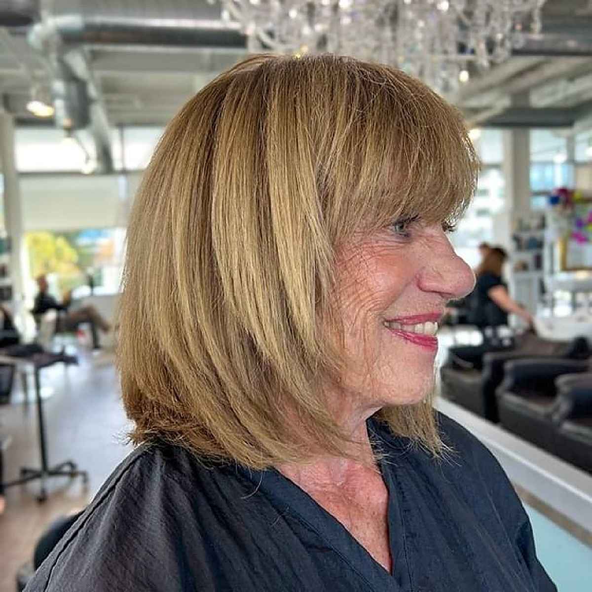 24 Modern Medium Shaggy Hairstyles Women Over 60 Can Pull Off