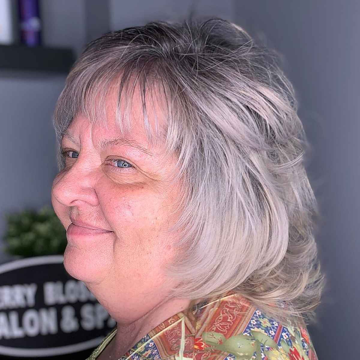 24 Modern Medium Shaggy Hairstyles Women Over 60 Can Pull Off