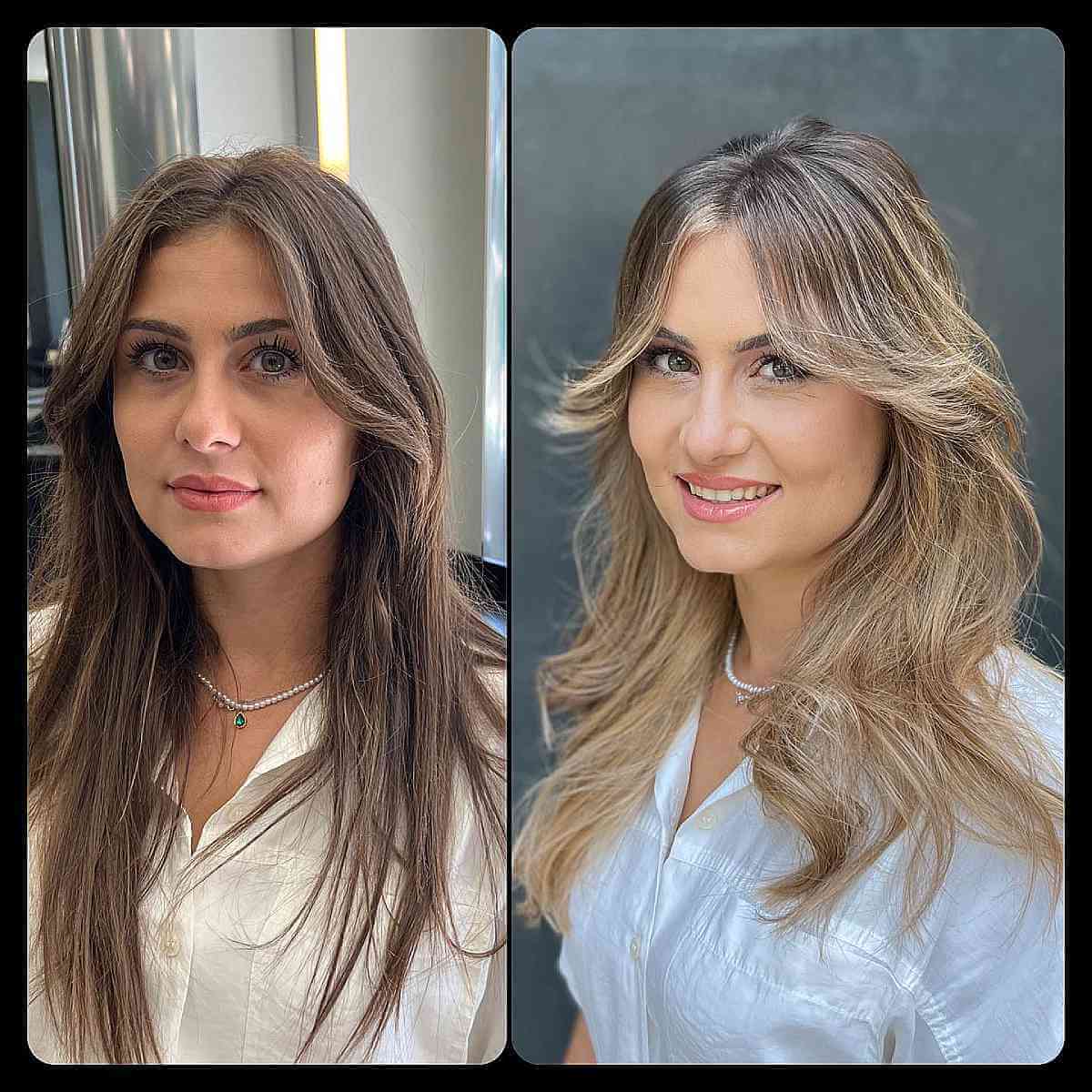 38 Coolest Shoulder-Length Hair with Curtain Bangs You’ve Gotta See