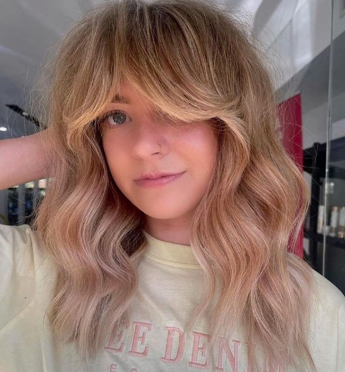 38 Coolest Shoulder-Length Hair with Curtain Bangs You’ve Gotta See