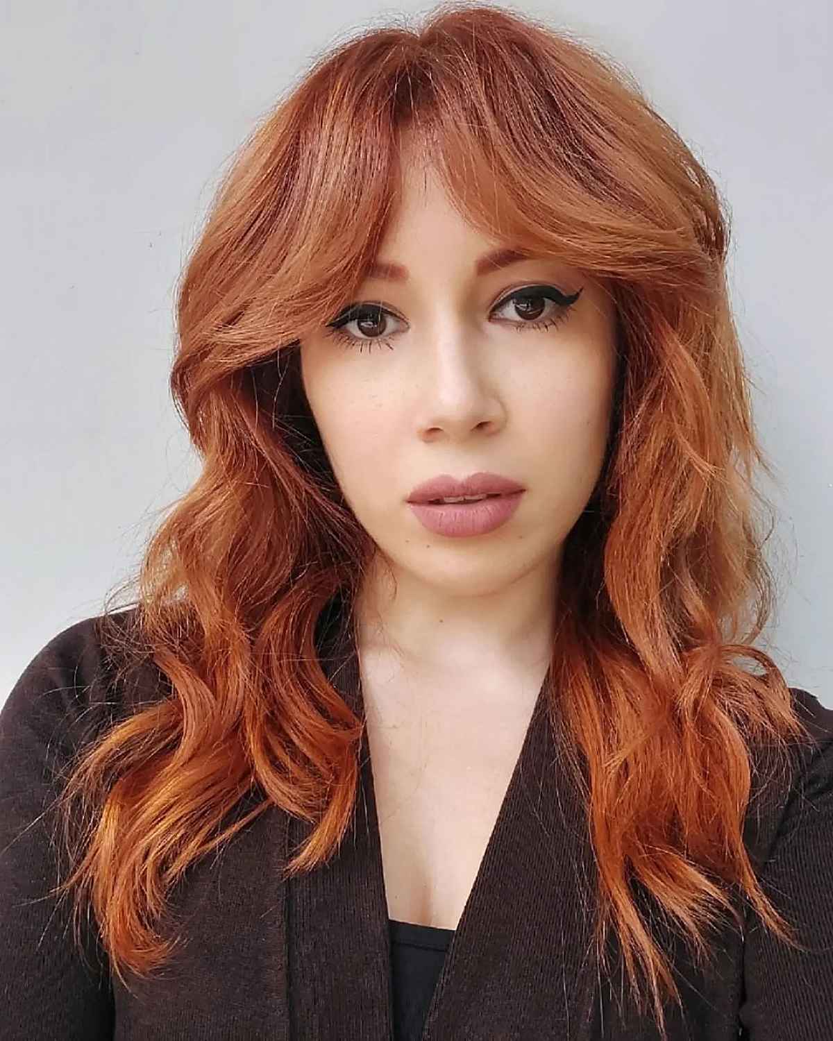 38 Coolest Shoulder-Length Hair with Curtain Bangs You’ve Gotta See