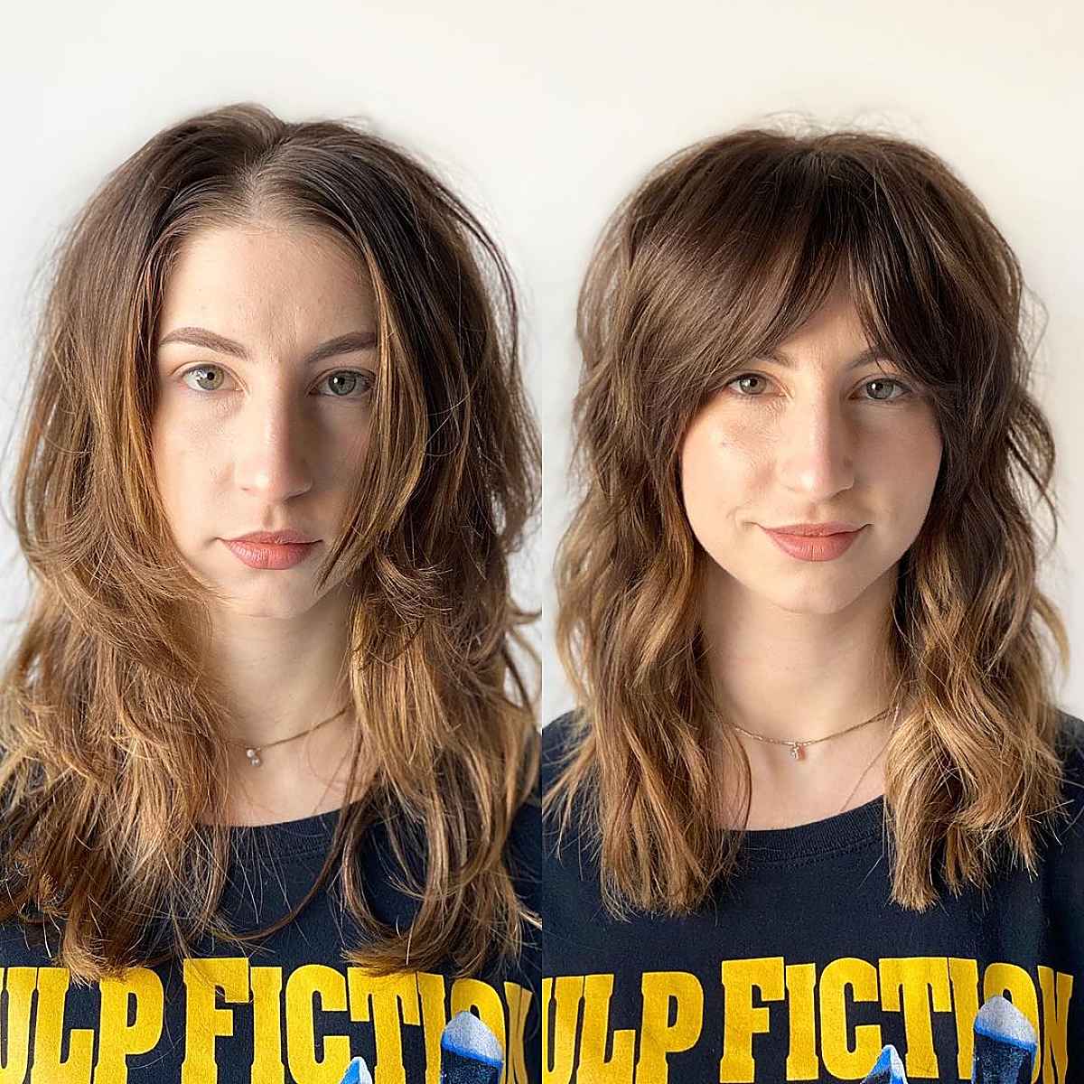 38 Coolest Shoulder-Length Hair with Curtain Bangs You’ve Gotta See