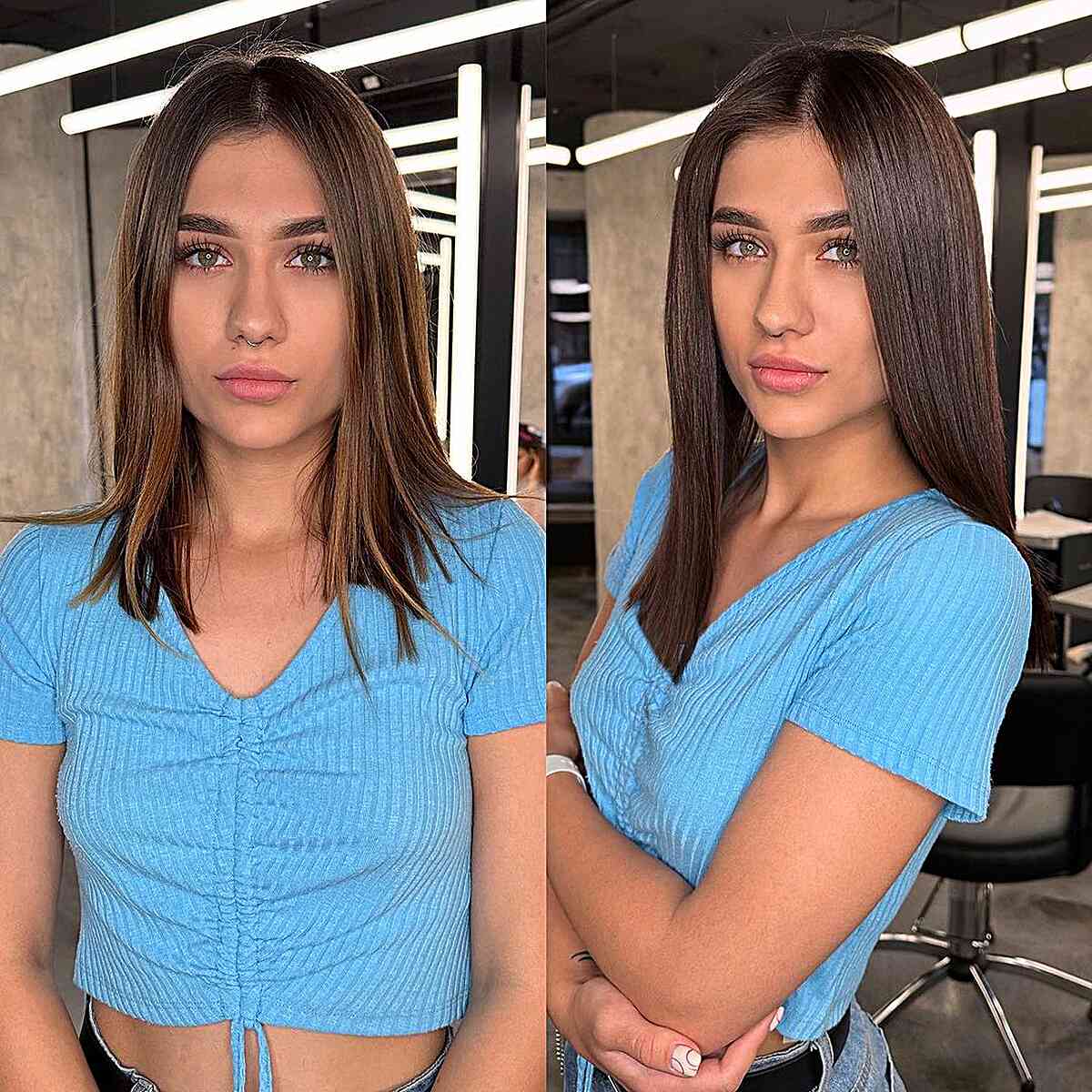 45 Best Ways to Style Shoulder-Length, Straight Hair for a Modern Look