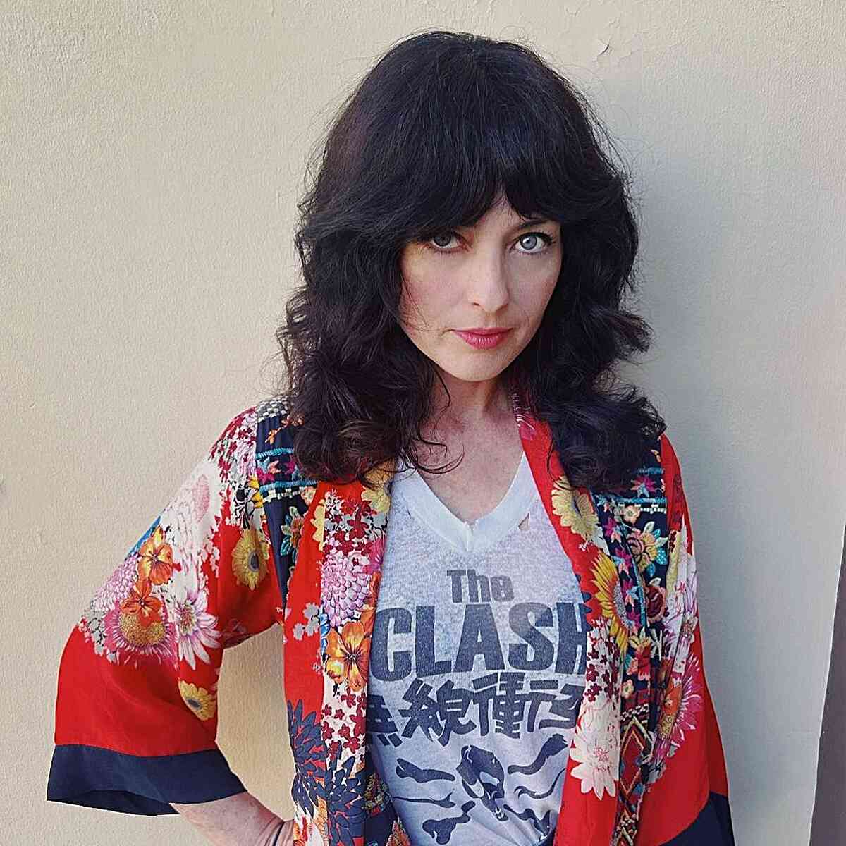 80 Best Medium Shags with Bangs You Can Get Right Now