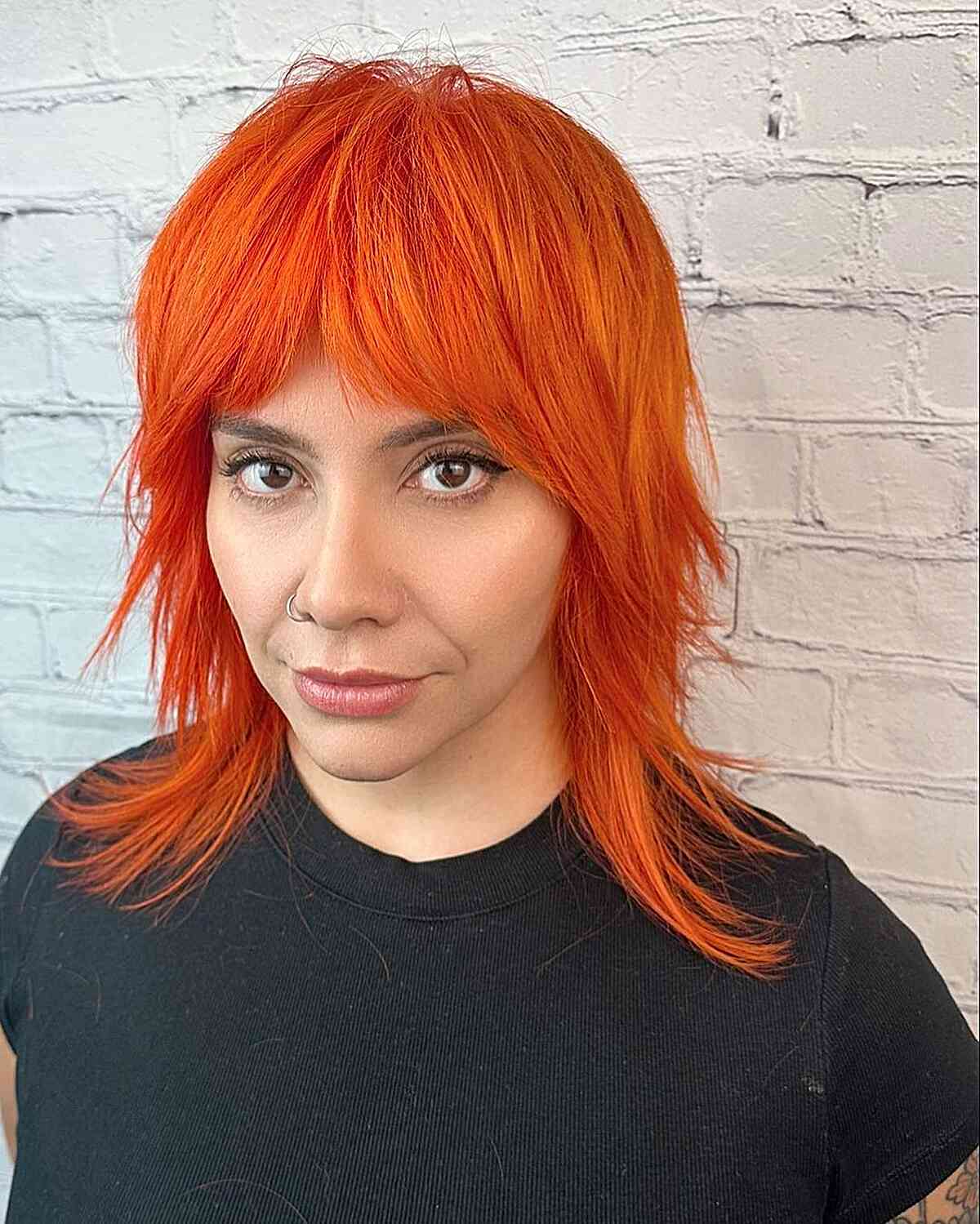 80 Best Medium Shags with Bangs You Can Get Right Now