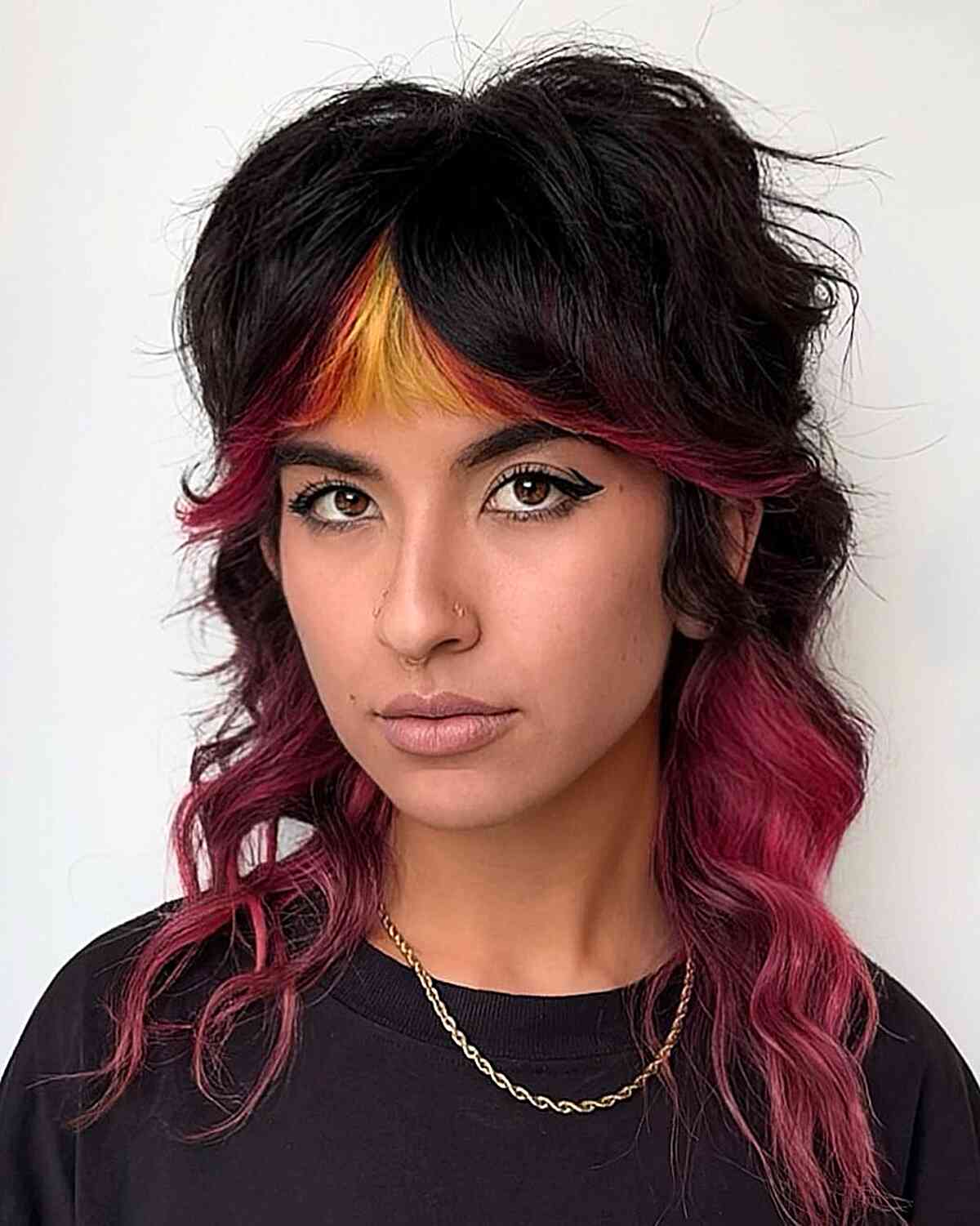 80 Best Medium Shags with Bangs You Can Get Right Now