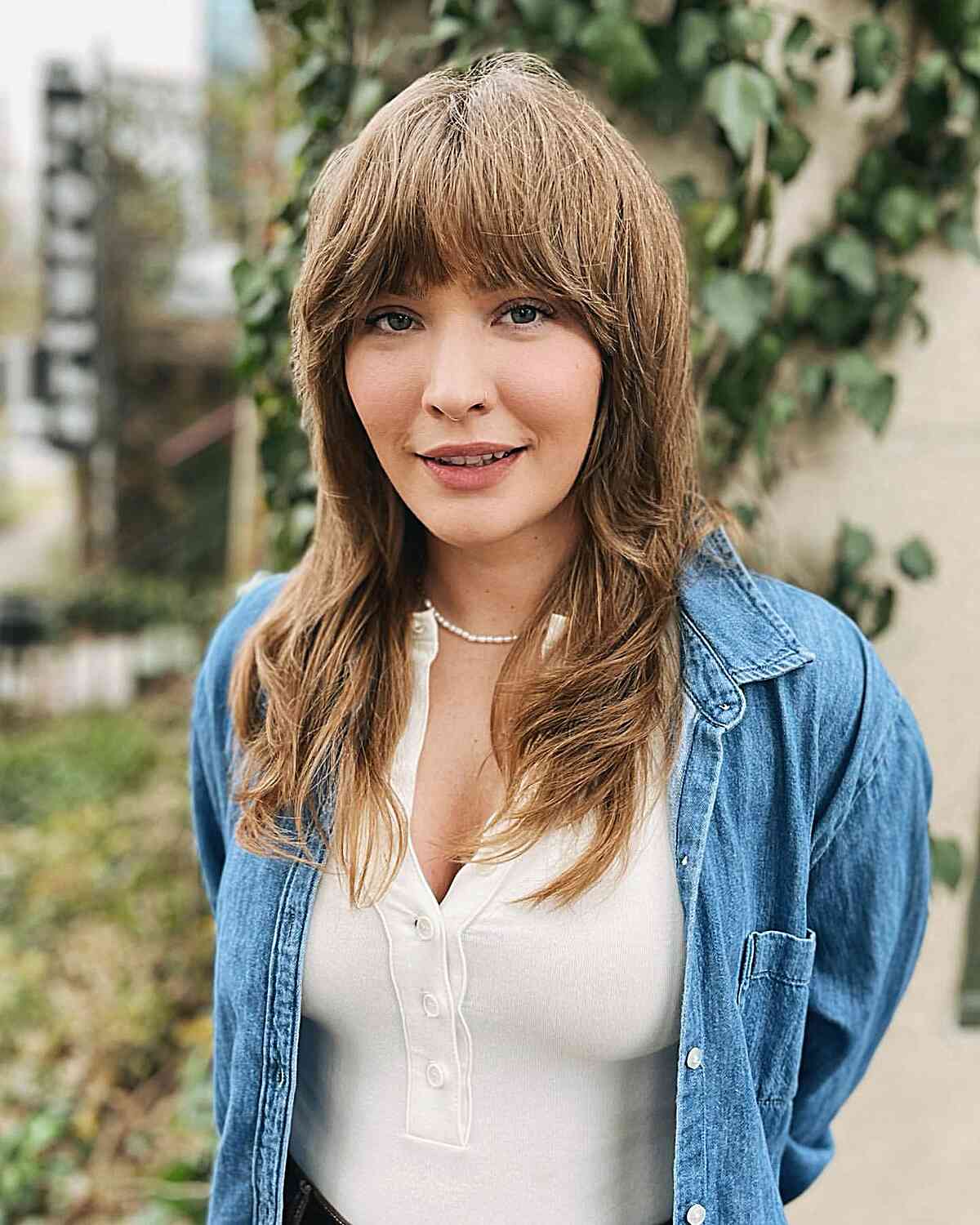 80 Best Medium Shags with Bangs You Can Get Right Now