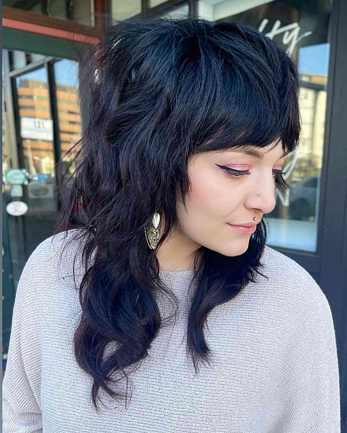 80 Best Medium Shags with Bangs You Can Get Right Now