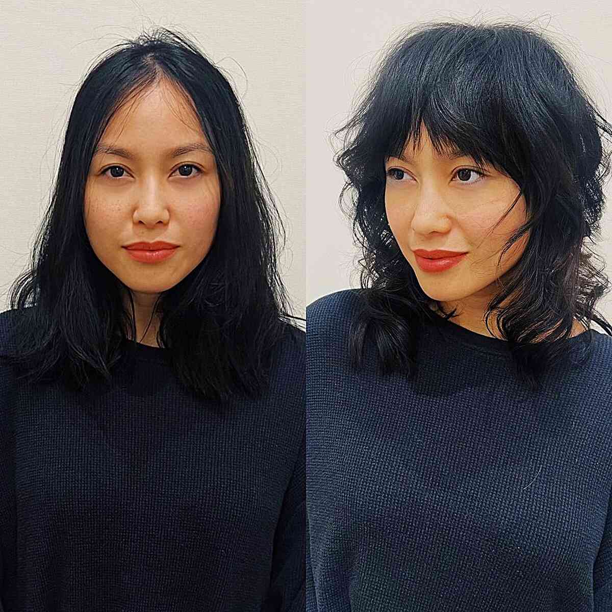 80 Best Medium Shags with Bangs You Can Get Right Now