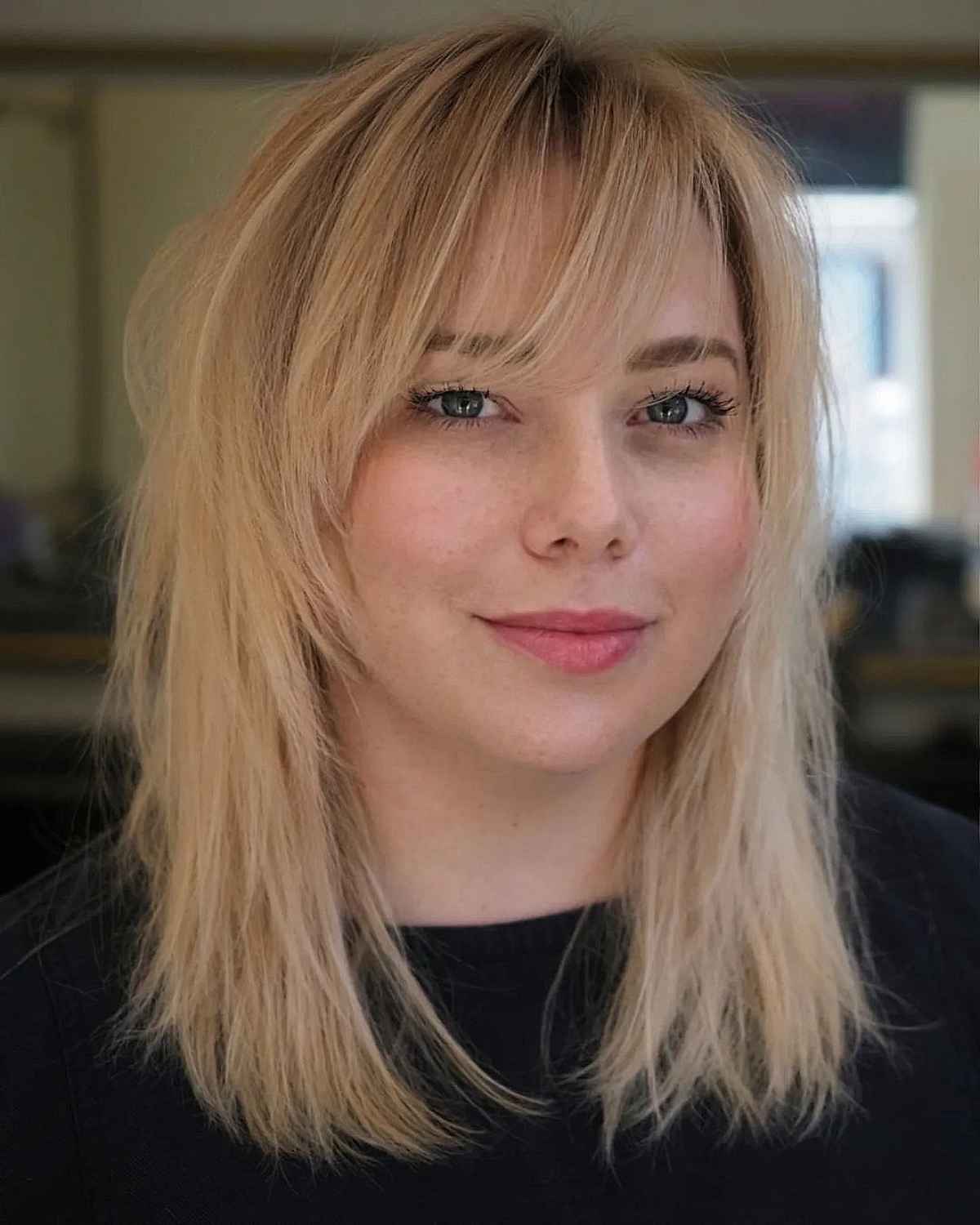 80 Best Medium Shags with Bangs You Can Get Right Now