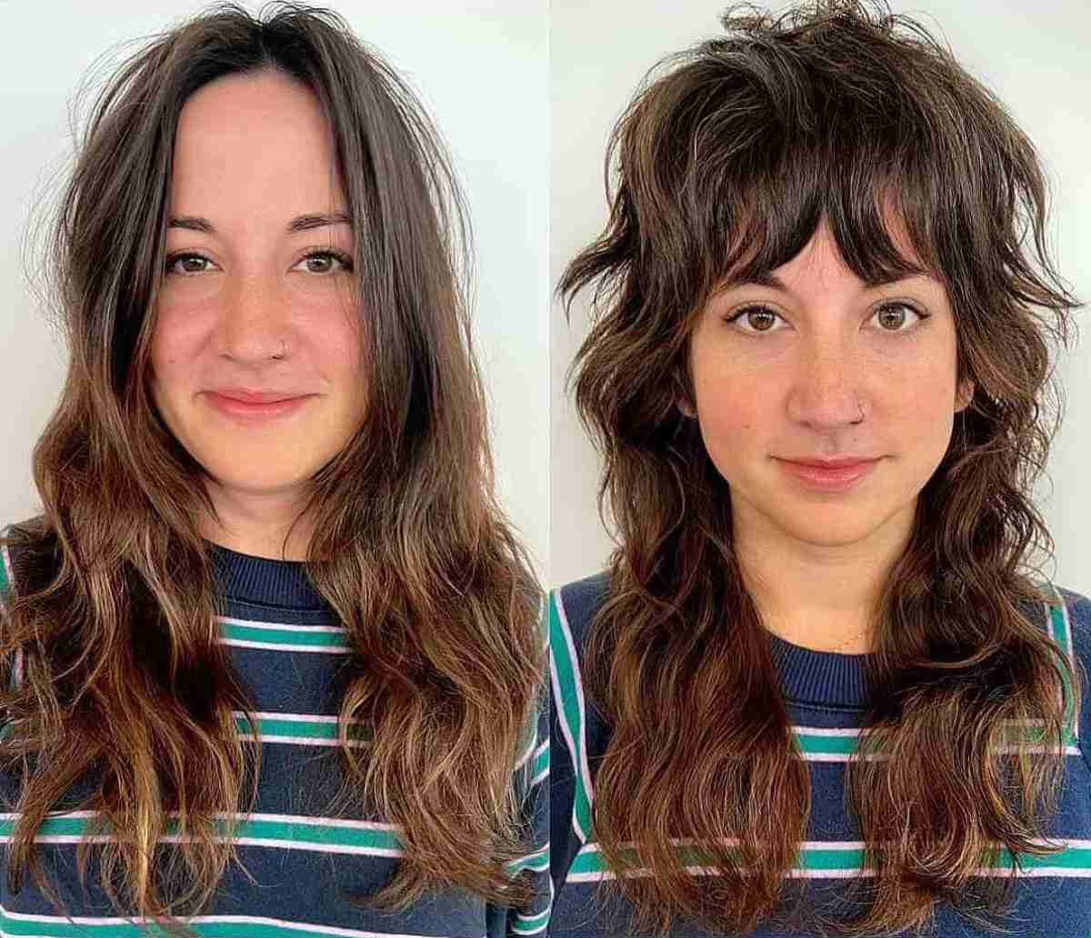 80 Best Medium Shags with Bangs You Can Get Right Now
