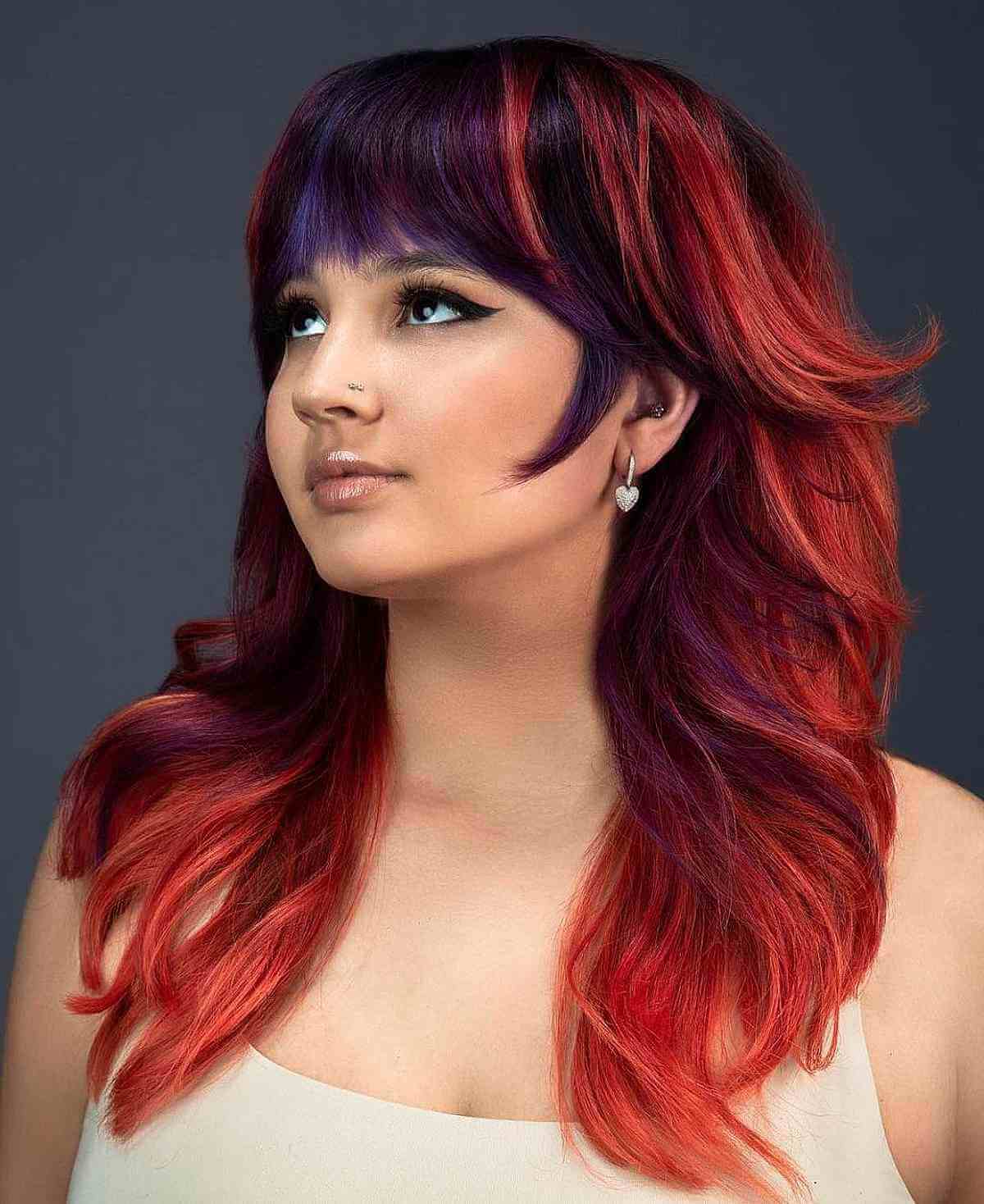 80 Best Medium Shags with Bangs You Can Get Right Now